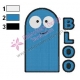 Bloo Fosters Home for Imaginary Friends Embroidery Design 02
